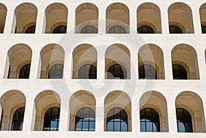 The Palazzo della CiviltÃÂ  Italiana in Eur district in Rome, Italy photo